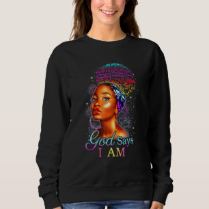 Schwarzafrikanische Amerikanerin Eboni gesegnete K Sweatshirt