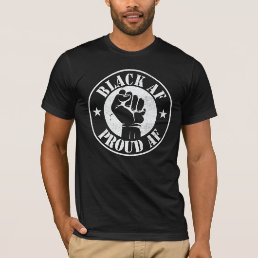 Schwarzafrikanischer Cooler Schwarzgeschichte Mona T-Shirt (Vorderseite)