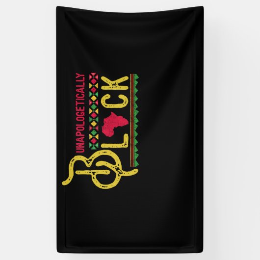 Schwarzafrikanischer Monat der Geschichte Banner (Vertikal)