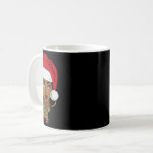 Schwarzafrikanischer Santa Afro Weihnachten Melani Kaffeetasse (Vorderseite Links)