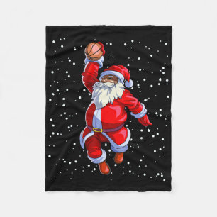 Schwarzafrikanischer Santa Claus Bysketbyll Afro Fleecedecke
