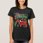 Schwarzafrikanischer WeihnachtsWeihnachtsfeiertag T-Shirt (Vorderseite)