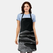 SCHWARZAGATE SILVER GLITZER GLAM SCHÜRZE (Getragen)