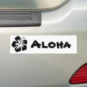 Schwarzaloha Blume Autoaufkleber (Auf Auto)