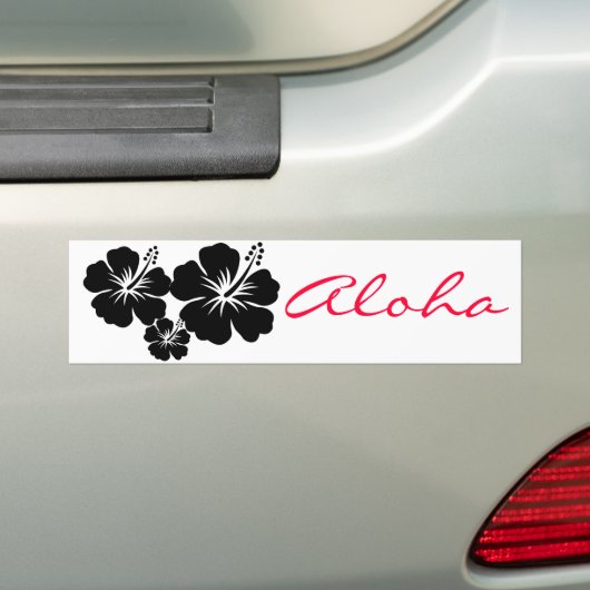 Schwarzaloha Blume Autoaufkleber (Auf Auto)