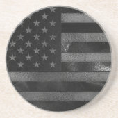 Schwarzamerikanische Flagge Getränkeuntersetzer (Vorne)