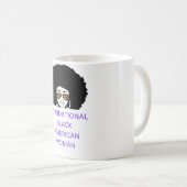 Schwarzamerikanische Gründerfrau Afro Kaffeetasse (VorderseiteRechts)