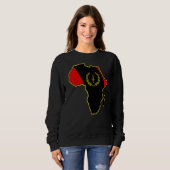 Schwarzamerikanisches Kulturerbe-Flag Afrika Sweatshirt (Vorne ganz)