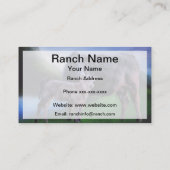 Schwarzangus-Kuh und Kalb Visitenkarte (Rückseite)