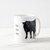 Schwarzanguskühe und Niedliches Kalb Kaffeetasse (VorderseiteRechts)