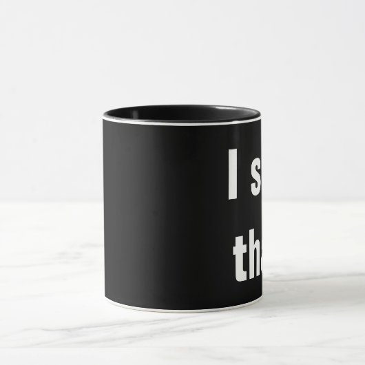 Schwarzarbeit-Zitat Tasse (Zentrum)