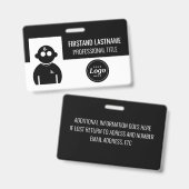 Schwarzarbeiter Ausweis (Vorder- & Rückseite)