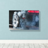 Schwarzautobahn Leinwanddruck (Insitu (Holzboden))