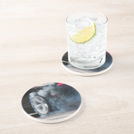 Schwarzautobahn Sandstein Untersetzer (Seite)