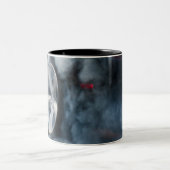 Schwarzautobahn Zweifarbige Tasse (Mittel)