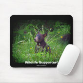 Schwarzbaerjungtier-Wildlife-Unterstützer-Mauspad Mousepad (Mit Mouse)
