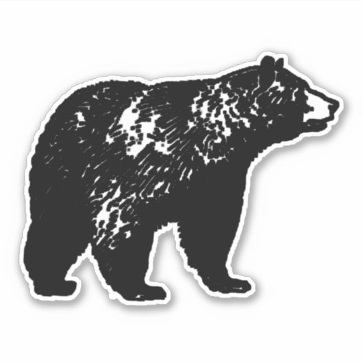 Schwarzbär Aufkleber (Vorderseite)