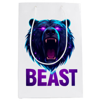 Schwarzbär 'BEAST' - Kühne Ästhetik Mittlere Geschenktüte