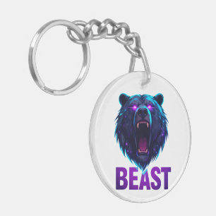 Schwarzbär 'BEAST' - Kühne Ästhetik Schlüsselanhänger