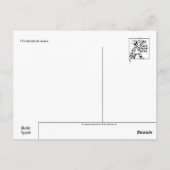 Schwarzbär Diorama Postkarte (Rückseite)