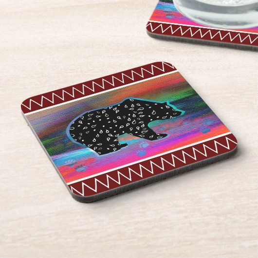 Schwarzbär Getränkeuntersetzer (Linke Seite)