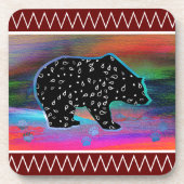 Schwarzbär Getränkeuntersetzer (Vorderseite)