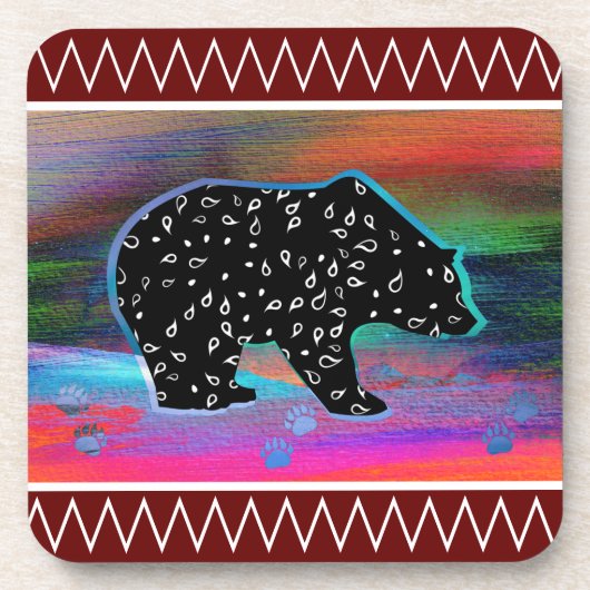 Schwarzbär Getränkeuntersetzer (Vorderseite)
