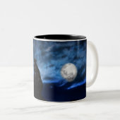 Schwarzbär im Mondlicht Zweifarbige Tasse (VorderseiteRechts)