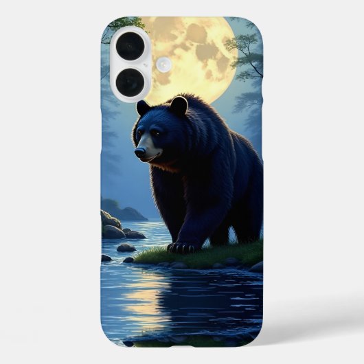 Schwarzbär im Wald am Wasser Case-Mate iPhone Hülle (Rückseite)