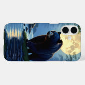 Schwarzbär im Wald am Wasser Case-Mate iPhone Hülle (Rückseite (Horizontal))