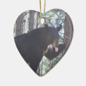 Schwarzbär Keramik Ornament (Links)