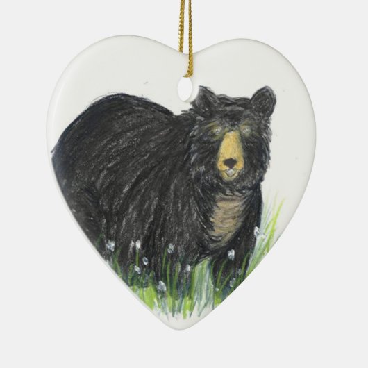 Schwarzbär Keramik Ornament (Rechts)