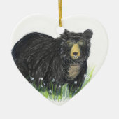 Schwarzbär Keramik Ornament (Vorne)
