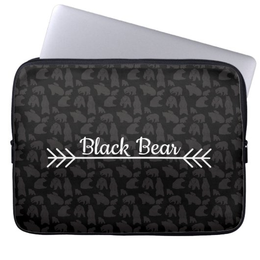 Schwarzbär Laptopschutzhülle (Vorderseite)