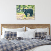 Schwarzbär Leinwanddruck (Insitu (Schlafzimmer))