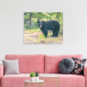 Schwarzbär Leinwanddruck (Insitu (Wohnzimmer))