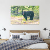 Schwarzbär Leinwanddruck (Insitu (Schlafzimmer))