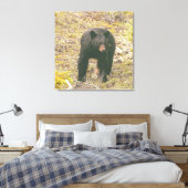 Schwarzbär Leinwanddruck (Insitu (Schlafzimmer))