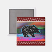 Schwarzbär Magnet (Vorderseite/Rückseite)