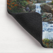 Schwarzbär Mutter und Cube Wasserfall Mousepad (Ecke)