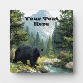 Schwarzbär-Natur Fotoplatte (Vorderseite)