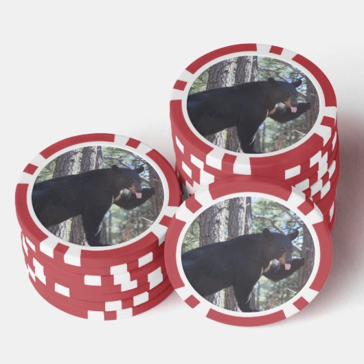 Schwarzbär Pokerchips (Stapel)