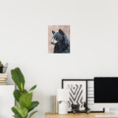 Schwarzbär-Porträt Poster (Heimbüro)