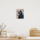 Schwarzbär-Porträt Poster (Küche)