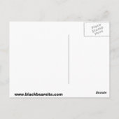 Schwarzbär Postkarte (Rückseite)
