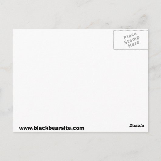 Schwarzbär Postkarte (Rückseite)