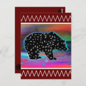 Schwarzbär Postkarte (Vorne/Hinten)