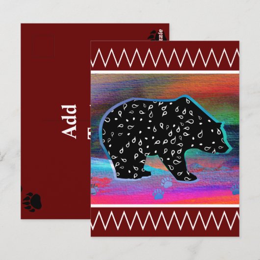 Schwarzbär Postkarte (Vorne/Hinten)