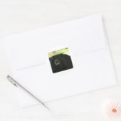 Schwarzbär Runder Aufkleber (Umschlag)