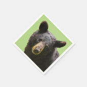 Schwarzbär Serviette (Ecke)